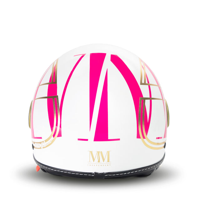 Eleganter Helm in weißer MM -unabhängiger Helm