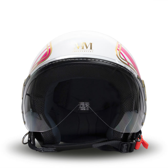 Eleganter Helm in weißer MM -unabhängiger Helm
