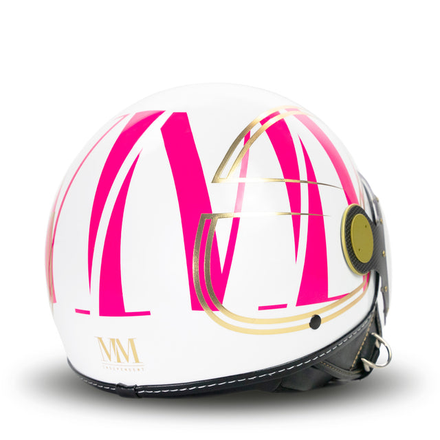 Eleganter Helm in weißer MM -unabhängiger Helm
