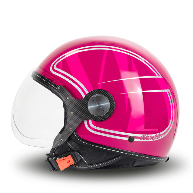 Eleganter Helm in Fuxia Glitter MM Independent
