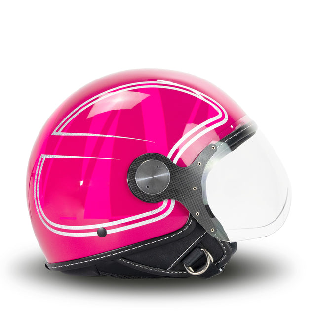 Eleganter Helm in Fuxia Glitter MM Independent
