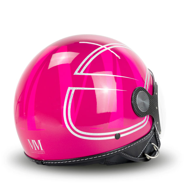 Eleganter Helm in Fuxia Glitter MM Independent