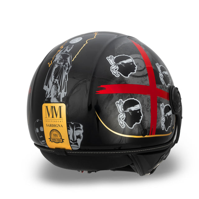 Casco Sardegna Nero A-Ventura in Edizione Limitata