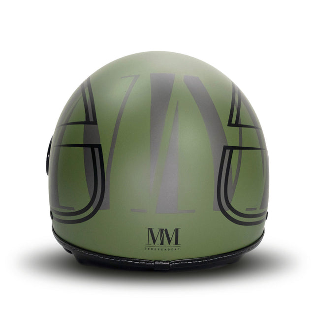 Eleganter Helm in militärisch grünem MM unabhängig