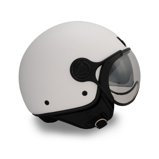 Casco JET A-Ventura Bianco Monocromo di MM Independent