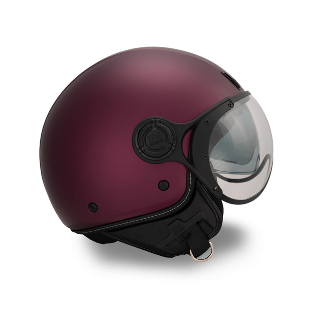 Casco JET A-Ventura Magenta Opaco Monocromo di MM Independent
