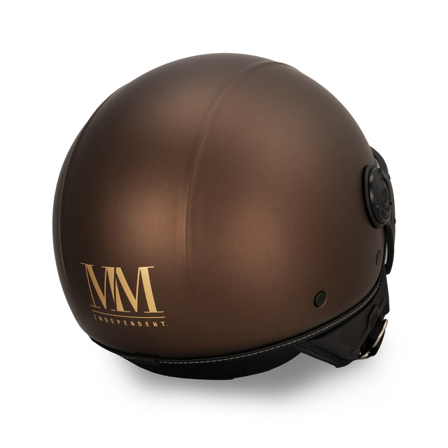 Casco JET A-Ventura Brown Monocromo di MM Independent