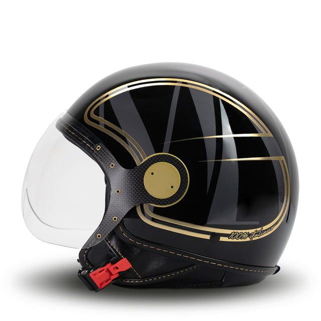 Eleganter Helm in schwarzem Gold MM unabhängig