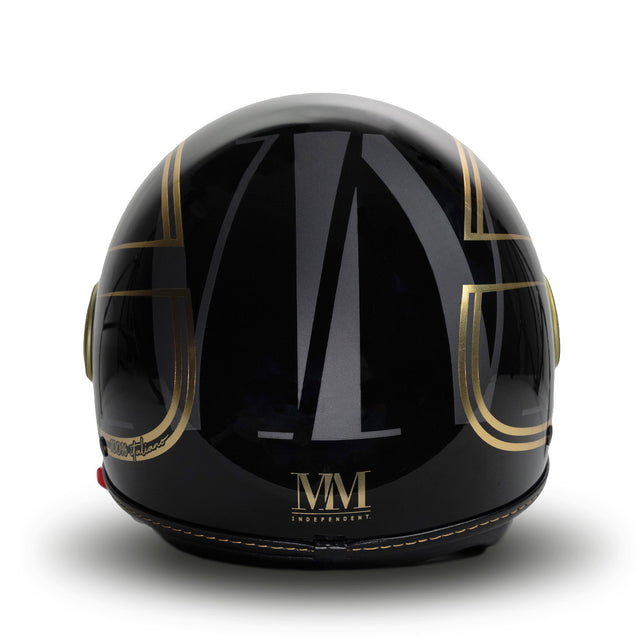 Eleganter Helm in schwarzem Gold MM unabhängig