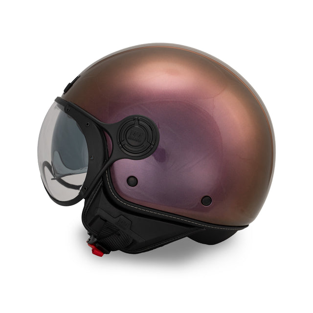 Casco JET A-Ventura Cameleon Magenta Cangiante Monocromo di MM Independent