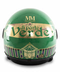 Casco Verdi Vista Posteriore